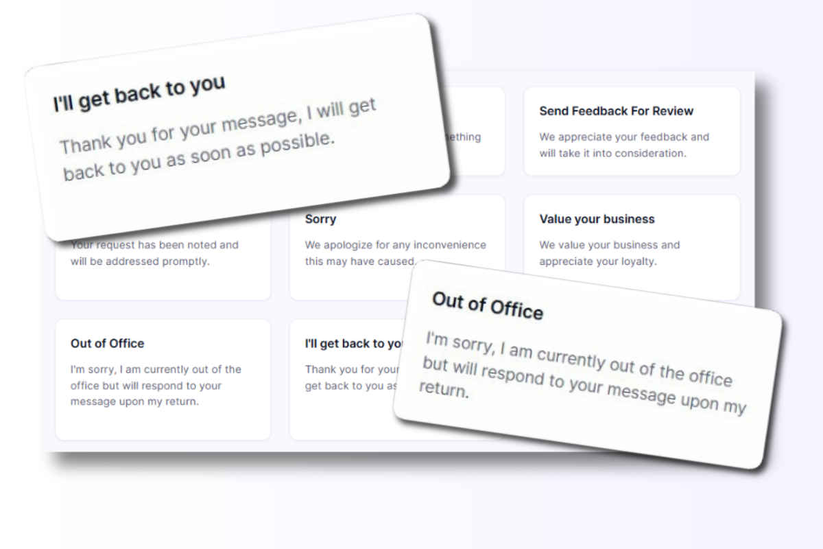A Click to Copy board organized as a customer support playbook.